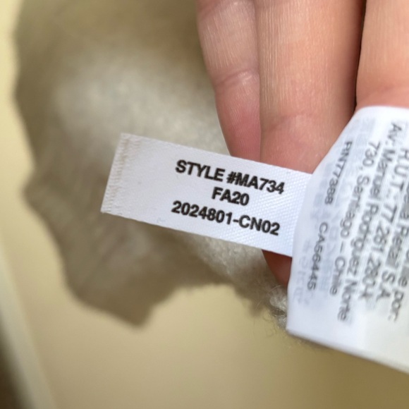 Madewell | Women's Bartlett V-Neck Pullover Sweater Coziest Yarn Heather Smoke L - Picture 11 of 11